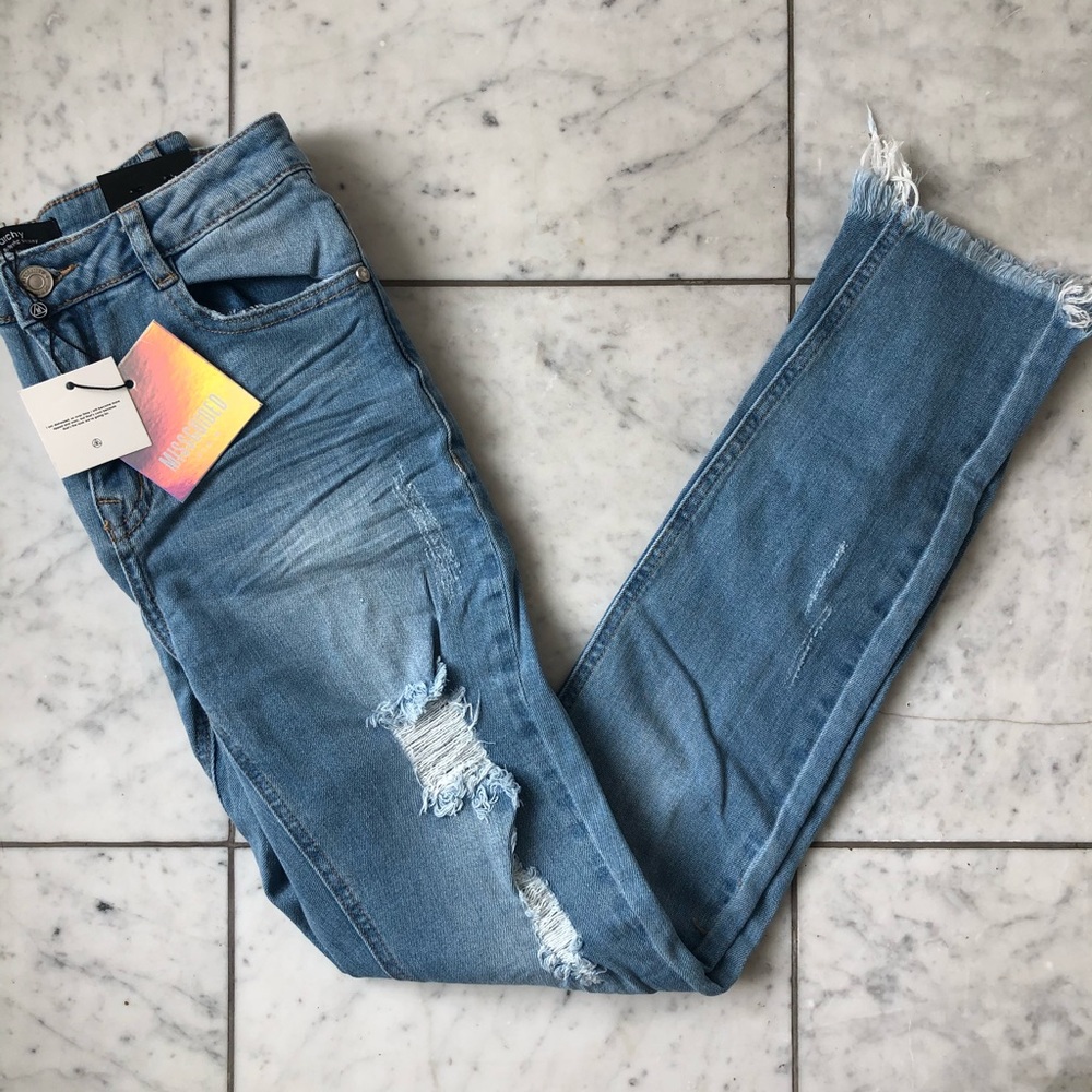 Missguided Ripped Denim Jeans